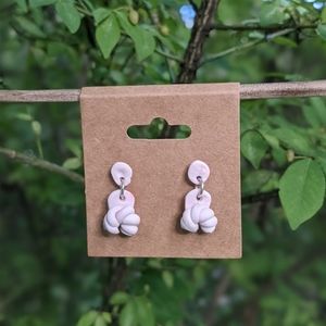 Pastel Purple Twisted Studs